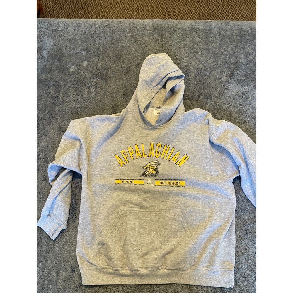 🏔️ Appalachian State Vintage Graphic Grey Hoodie